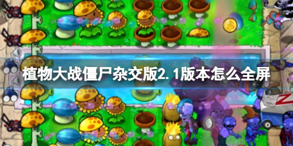 植物大战僵尸杂交版2.1版全屏方法